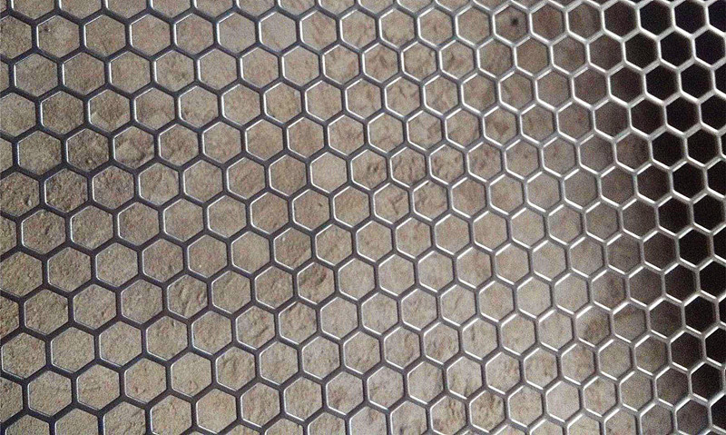 六角孔鋁板沖孔網產品展示